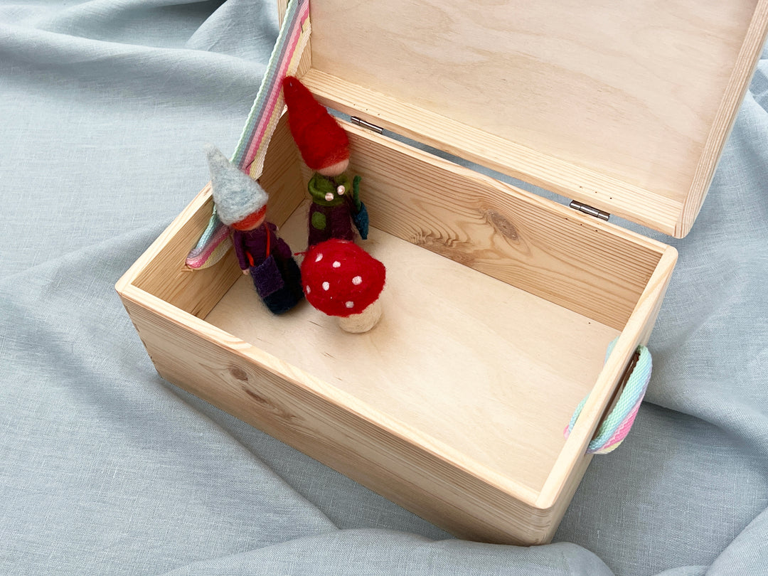 Personalisierte Erinnerungsbox aus Holz | Löwe | Erinnerungskiste Baby | Geschenk zur Schwangerschaft, Geburt, Taufe, Kommunion | Babyparty