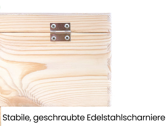 Personalisierte Erinnerungskiste Holz Holzkiste Holzbox mit Namen Aufbewahrung Erinnerungen Geschenk zur Hochzeit Hochzeitsgeschenk Memories