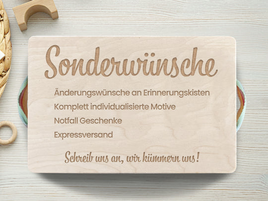 Blumenwiese | Erinnerungskiste Baby | Personalisierte Erinnerungsbox aus Holz | Geschenk Geburt, Taufe, Schwangerschaft, Babyparty, Kommunion